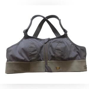 SheFit Sports Bra Fitted Velcro Zippers Hook Eye
